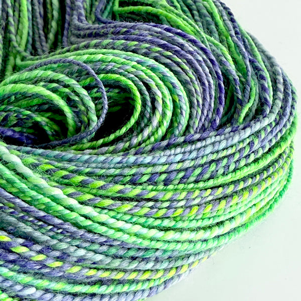 Atlantisite - Hand Dyed and Handspun - Merino Bamboo Nylon Blend