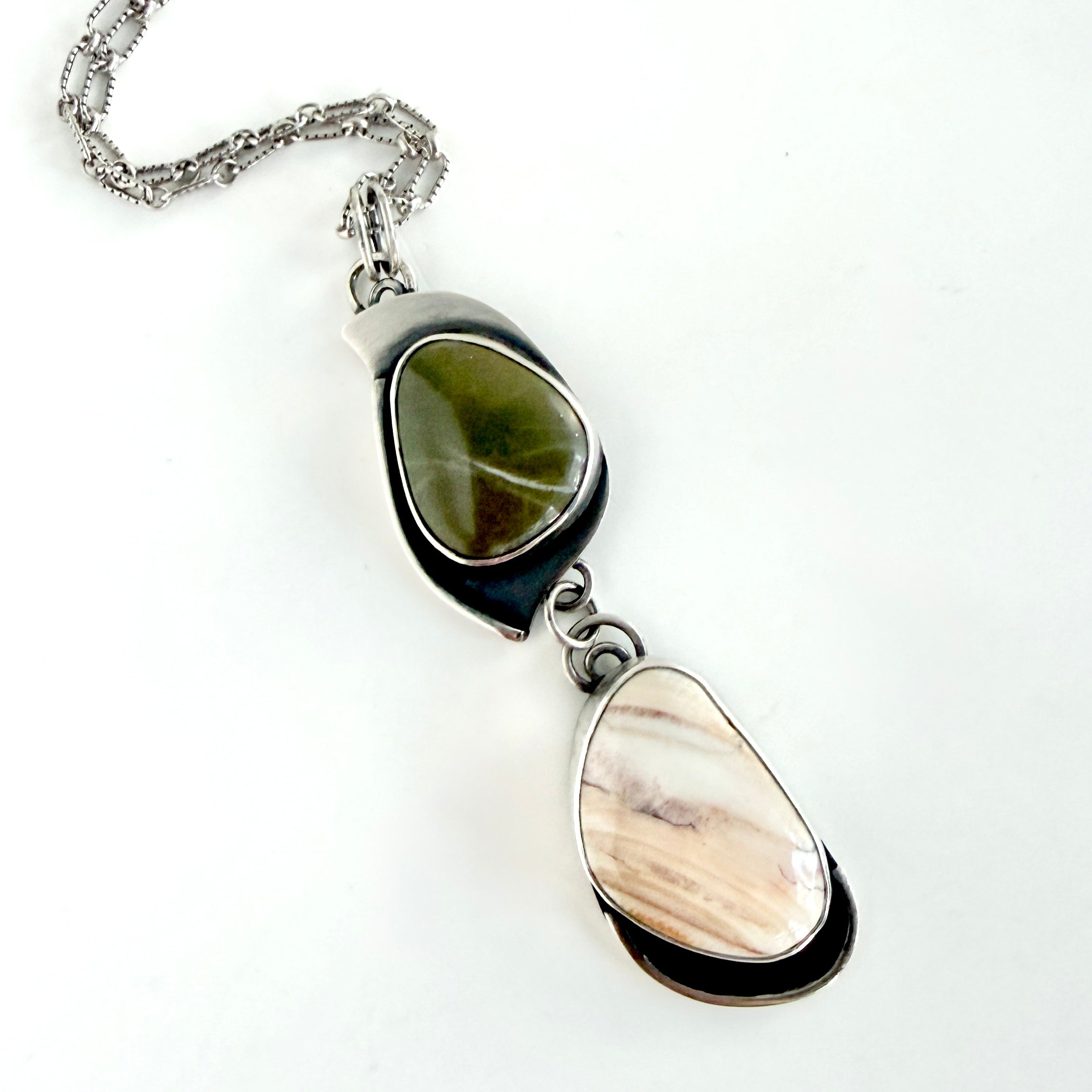 West and East Coast Specimen Modernist Pendant - Necklace - Sterling Silver