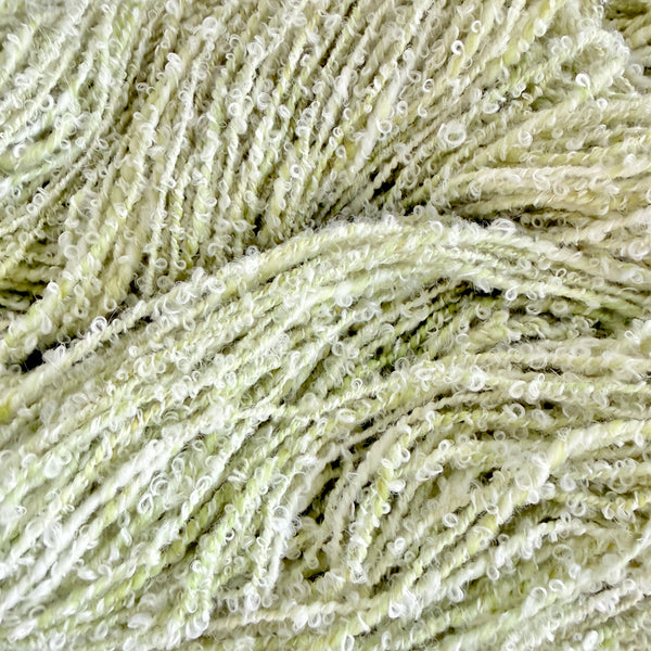 Island Marble -Blended Batt - Rambouillet Wool - Bamboo, Kid Mohair Locks Blend- Handspun - 2ply Yarn - 266 yards