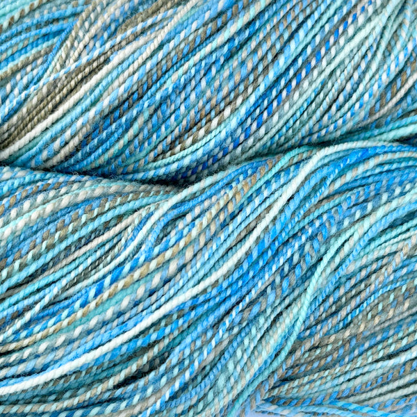 Pacific Baja - Handspun and Hand Dyed Shaniko Wool - 2 Ply Yarn - 3.8 oz - 344 yards