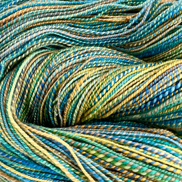 Glass Works - Handspun and Hand Dyed Merino Wool - 2 Ply Yarn - 4.0 oz - 334 yards